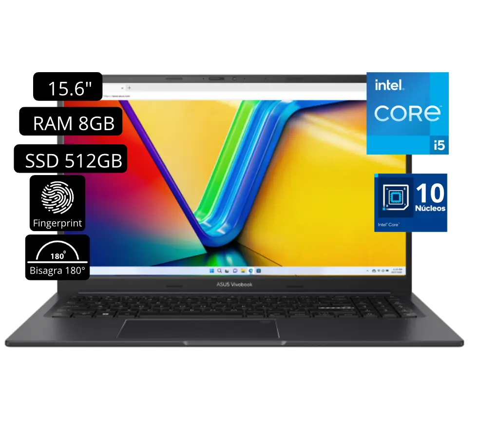 Laptop Asus Vivobook X1504ZA-NJ339W Intel Core i5 12va RAM 8GB RAM SSD 512GB Led 15.6″ Full HD