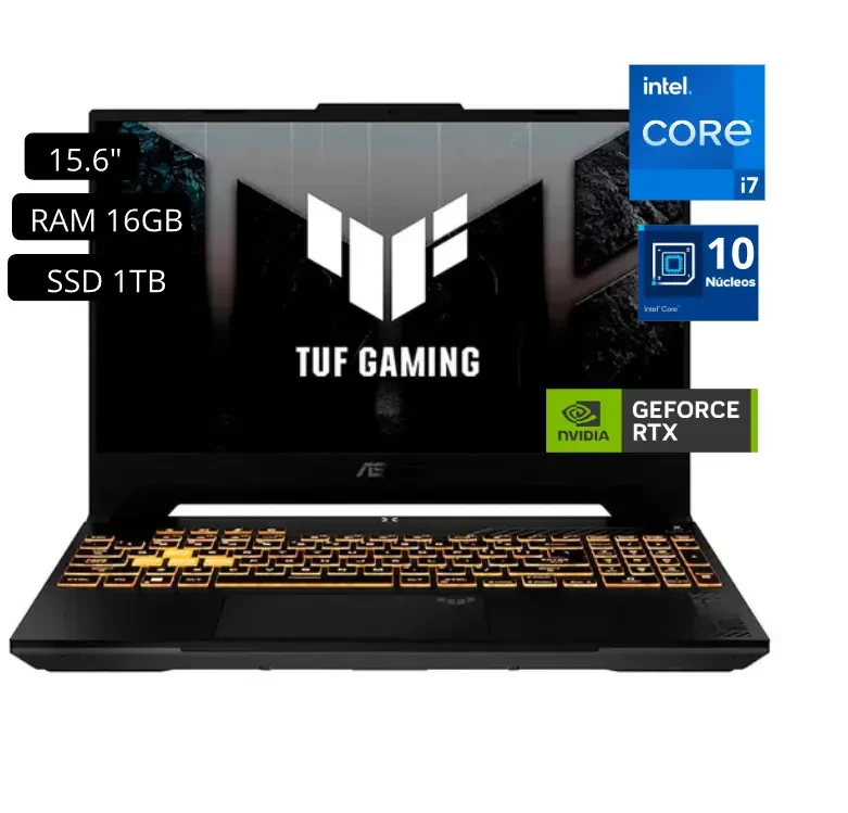 Laptop Asus TUF FX507VU-LP180W Core i7 13va RAM 16GB SSD 1TB RTX4050 6GB Led 15.6″