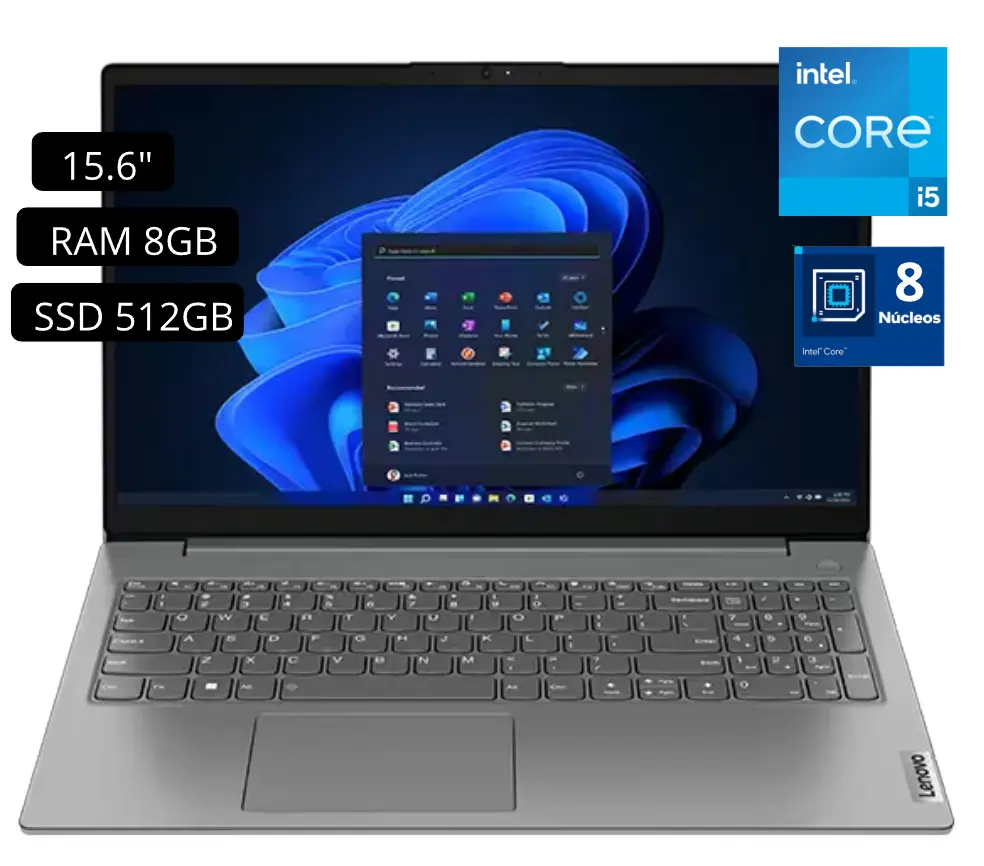 Laptop Lenovo Slim 3 Intel Core i5 12va Gen RAM 8GB SSD 512GB Led 15.6″