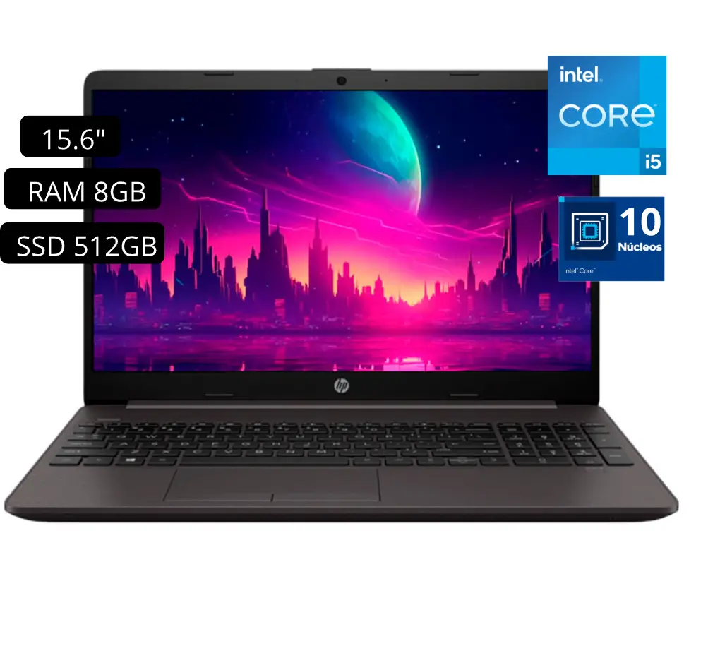 Laptop HP 250 G9 Intel Core i5 12va Gen. RAM 8GB SSD 512GB Led 15.6″ Full HD