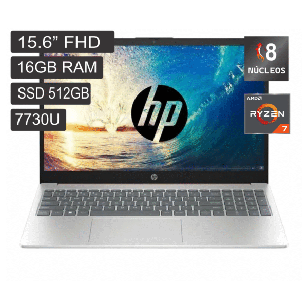 Laptop HP 15-FC0012LA AMD Ryzen 7 7730U RAM 16GB SSD 512GB Pantalla15.6″